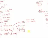 Cálculos matemáticos con límites indeterminados y fórmulas escritas a mano.