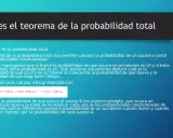 El teorema de la probabilidad total explica cómo calcular la probabilidad de un evento basándose en probabilidades condicionadas, como la probabilidad de un accidente con lluvia o buen tiempo.