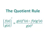 La regla del cociente muestra cómo calcular la derivada de una fracción: (f(x)/g(x))' = (g(x)f'(x) - f(x)g'(x)) / (g(x))².