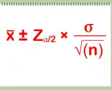 Fórmula para calcular el intervalo de confianza para la media: $\bar{x} \pm Z_{\alpha/2} \times \frac{\sigma}{\sqrt{n}}$.
