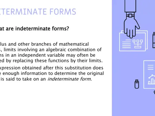 Formas indeterminadas en cálculo. Ilustración de manos analizando gráficos y diagramas, representando operaciones con infinito.