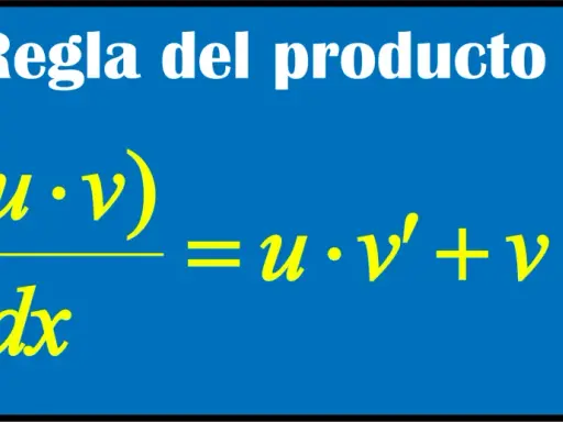 La regla del producto muestra la derivada de una multiplicación: d(uv)/dx = u·v' + v·u'.